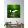 thumbnail image 2 of Green Forest In Flow Poster Wall Art, Modern Wall Decor, 30x30 UNFRAMED, 2 of 3