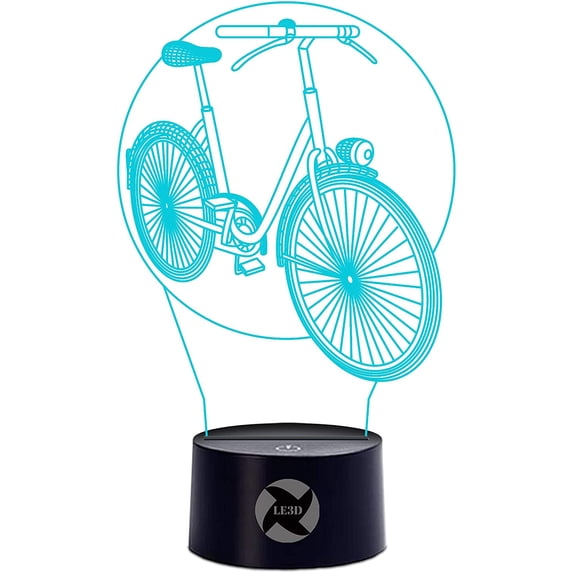 YSITIAN 3D Optical Illusion Night Light - 7 LED Color Changing Lamp - Cool Soft Light Safe for Kids - Creates Great Dreams YT04-513