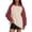 Brick Red, variant on Dpytoraw Women's Oversized Hoodie, Fleece Pullover Sweatshirt for Fall Fashion Red L