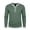 Green, variant on Men Contrast Stitch Trim Long Sleeve Henley T Shirt Four Button Placket Slim Fit Soft Heather Knit Outdoor Walking Daily Casual Tops Gray S