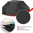 thumbnail image 3 of Grill Cover, BBQ Grill Cover, Waterproof, Weather Resistant, Rip-Proof, Anti-UV, Fade Resistant, with Hook-and-Loop Straps, Gas Grill Cover for Most Grills, 48 inch, Black, 3 of 14