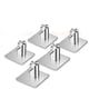 thumbnail image 2 of Laklulu Auxmir Ganchos para Toallas, 5 Unidades, Toalleros, Ganchos de Pared, Ganchos Autoadhesivos de Acero Inoxidable, sin Taladrar, Inoxidables, Ideales para baño, WC, Cocina, Oficina, Plata, 2 of 8