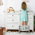 thumbnail image 5 of TROPOW Toddler 2 Step Stool Kids Standing Tower for Toddlers Plastic Learning Helper Stool for Kitchen Counter Bathroom Sink Toilet Potty Training with Handles and Non-Slip Pads,Gray, 5 of 8