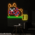 thumbnail image 3 of Glowneon Corgi On The Broom Neon Sign, Welsh Corgi Dog Lover Led Sign, 3 of 4