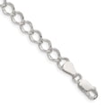 thumbnail image 2 of Auriga Fine Jewelry 925 Sterling Silver 5.75mm Fancy Open Curb Bracelet 8inch for Women, 2 of 6