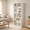 White, variant on Resenkos 5-Tier Irregular Geometry Exhibit Stand, Stylish Disordered Bookshelf, Upright Storing Rack for Studio Apartment and Home Office, White