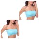 thumbnail image 1 of Minnieouse Sujetadores sin tirantes agraciado multicolor a mano ajuste fácil de combinar estilo básico para sujetador inalámbrico fuera del Azul S 2Conjunto, 1 of 6