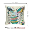 thumbnail image 4 of Pillows Set of 2 Pillows Green Cushion Case Welcome Linen Decorations for Sofa Couch Outdoor Indoor, 4 of 7