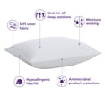 thumbnail image 2 of Mainstays Comfort Complete Bed Pillow, Standard/Queen, 2 of 9