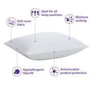 (2 pack) Mainstays Comfort Complete Bed Pillow, Standard/Queen