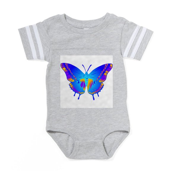 CafePress - Fantasy Butterfly 1 - Cute Infant Baby Football Bodysuit