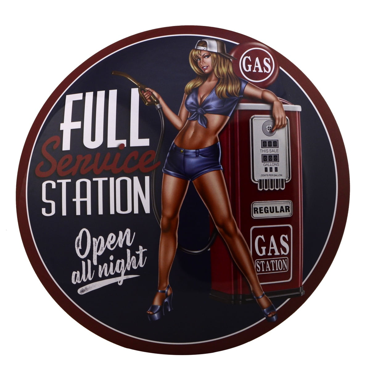 In Case Of Fire Chevrolet Truck Parts Gas Station Garage Repair Shop Man Cave 