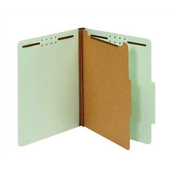 Globe-weis 13723 Recycled Classification File Folder - Letter - 8.50" X 11" - 2" Expansion - 4 Fastener - 2" Fastener Capacity - 2/5 Tab Cut - Right Tab Location - 1 Dividers - 25 Pt. - (23776R)