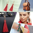 thumbnail image 6 of Uxcell 6-Pack PU Leather Tassel 5.9 Inch Small Keychain Tassel Red with Rings for DIY Crafts, 6 of 7