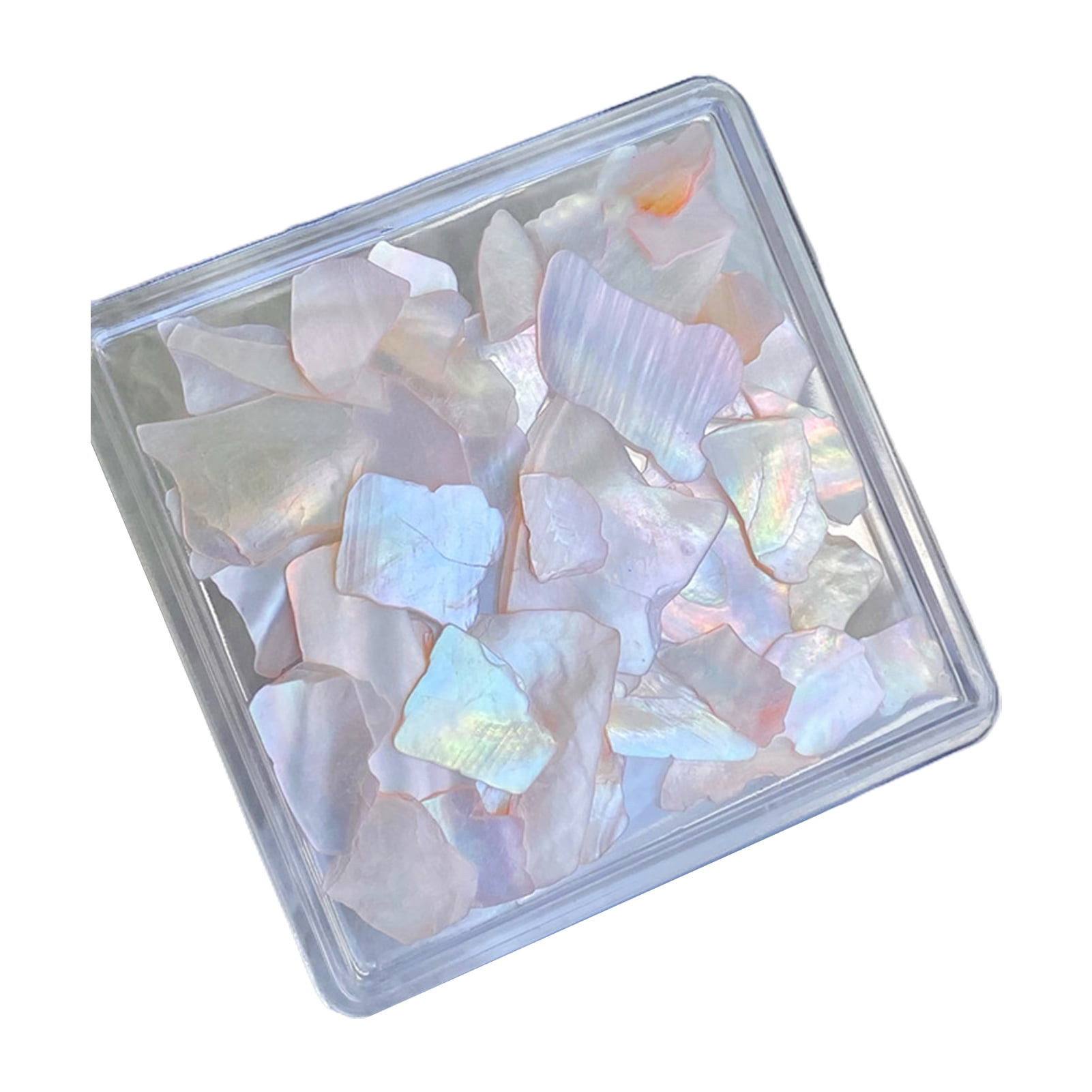 Hesroicy 1 Box Nail Art Decor Irregular Shape Broken-off Ultra-thin ...