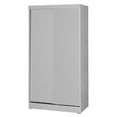 thumbnail image 3 of Better Home Products Modern Wood Double Sliding Door Wardrobe in Light Gray, 3 of 7
