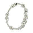 thumbnail image 1 of serony Anxiété Perle Anneau Femmes Hommes Fidget Style Simple Anti-stress Perles de Cuivre en Acier Inoxydable Libre Rotation Cadeau Porter 17mm, 1 of 8