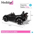thumbnail image 3 of Montable Eléctrico The Baby Shop - go kart eléctrico, control remoto, 12v, luz, sonido Negro -, 3 of 6