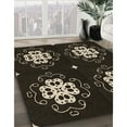 thumbnail image 3 of Ahgly Company Machine Washable Indoor Round Transitional Night Black Area Rugs, 4' Round, 3 of 7