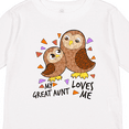 thumbnail image 4 of Inktastic My Great Aunt Loves Me- cute owl family Boys or Girls Long Sleeve Toddler T-Shirt, 4 of 5