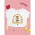 thumbnail image 3 of Churrofic Times Ahead Cartoon Snack Graphic - Fun Foodie Design Women's Crop Tee, 3 of 4