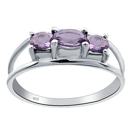 Carat   February Birthstone   Sterling Silver  Ring for Women by Orchid