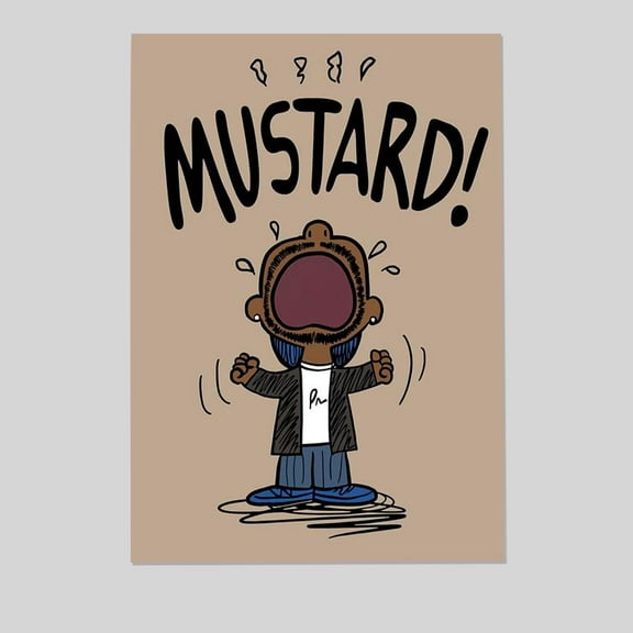 Kendrick Lamar Poster Rapper Hip Hop Wall Art Teen Boy Room Girl Room Size 24''x36'' -Gategoo