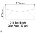 thumbnail image 6 of White #10 Business Color Mailing Envelopes | 4 1/8 X 9 ½ inches | 24lb Bond Bright Color Paper (90 GSM) | 50 Envelopes Per Pack, 6 of 6