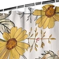 thumbnail image 3 of Pioneer Flower Floral Print Pattern Shower Curtain 36"x72" ,Bathroom Decorative Shower Curtains Set with 12 Hooks,Modern Waterproof Washable Shower Curtain, 3 of 6