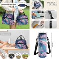 thumbnail image 5 of Jeiento Dolphin Backpack for School Girls 3rd/4th/5th Grade Kids Bookbag Elementary School Bag Set with Lunch Box Water Bottle Holder Pencil Case Preschool Backpacks Pink Floral Daycare Satchel Bags, 5 of 7
