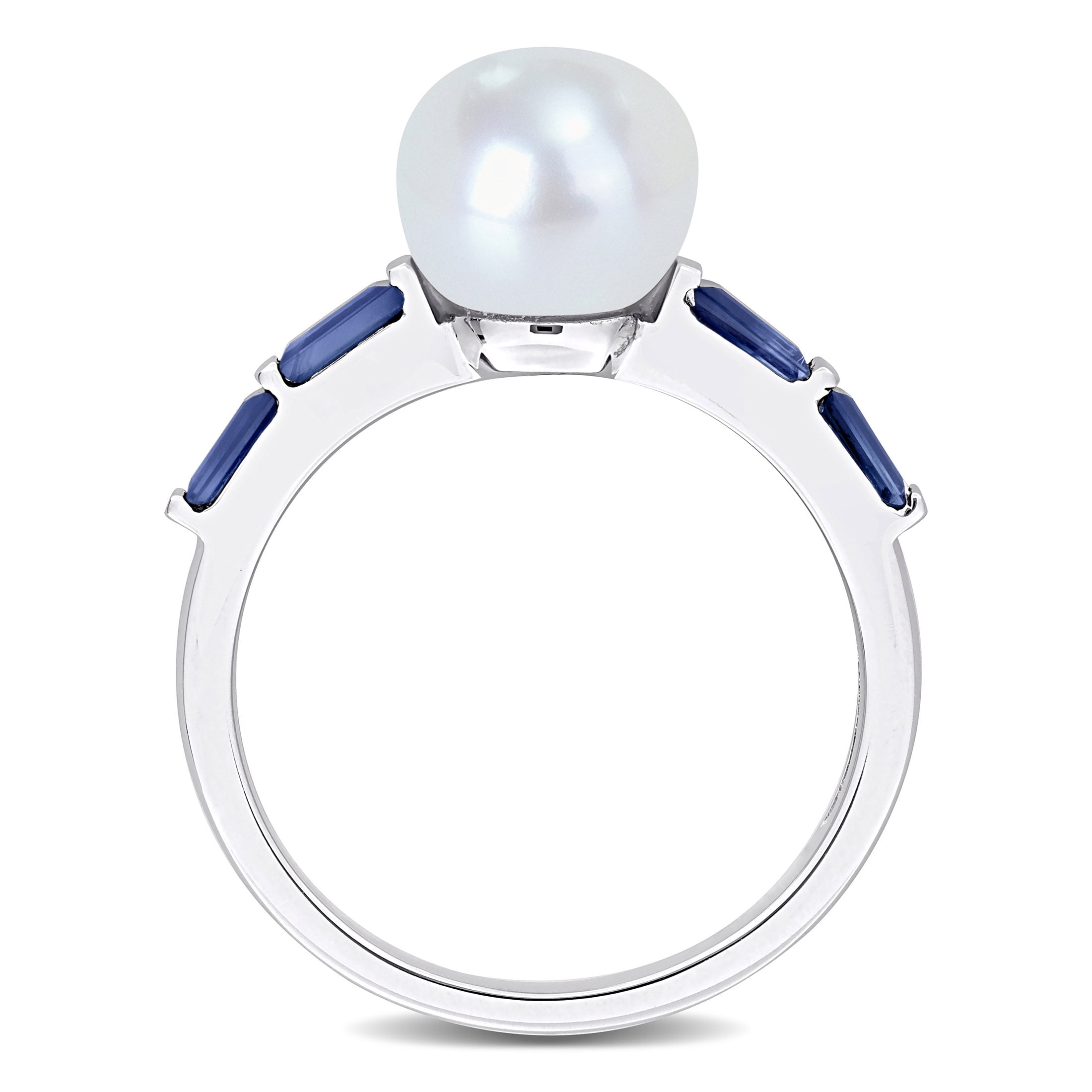 Everly Women's Sapphire 10k White Gold Ring
