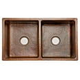 thumbnail image 2 of K50DB33199 33'' Copper Kitchen Double Basin Sink, 2 of 3