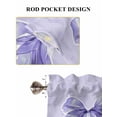 thumbnail image 6 of Purple Bow Bathroom Window Curtain, Cute Bowknot Simple Pure Color Light Filtering Coffee Kitchen Curtains, Bedroom Living Room Curtains 2 Panel 84"x45", 6 of 6