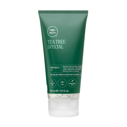 Tea Tree Firm Hold Gel, Hair Gel, Maximum Hold, High-Shine Finish,  For All Hair Types , 5.1 oz.