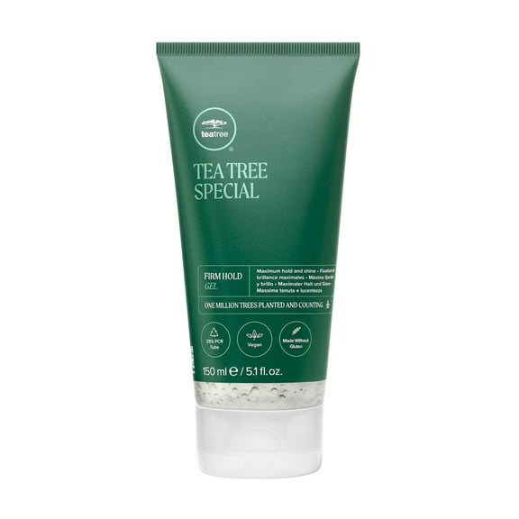 Tea Tree Firm Hold Gel, Hair Gel, Maximum Hold, High-Shine Finish, For All Hair Types , 5.1 oz.