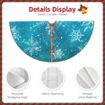 thumbnail image 3 of Fotbe Christmas Snow Pattern Christmas Tree Skirt, Tree Skirts Plush Christmas Decorations, Christmas Tree Skirts Xmas Decorations Holiday Party Decor-30", 3 of 6