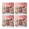 thumbnail image 2 of Happy Valentine’s Day Adorable Yorkshire Terrier Puppy Holding Heart Balloon Set of 4 Stone Coasters Yorkie Dog Lover Gifts 4x4in Absorbent Soapstone Coaster - 00030, 2 of 5