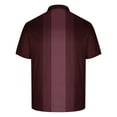 thumbnail image 3 of Felirenzacia Big and Tall Men's Moisture Wicking Polo, Short Sleeve Quick Dry Active Striped Golf Shirt, Wine,M, 3 of 5