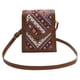thumbnail image 1 of Bolso bandolera para mujer, informal, moderno, de piel sintética, con bordado, tipo cartera, ligero Rojo, 1 of 9
