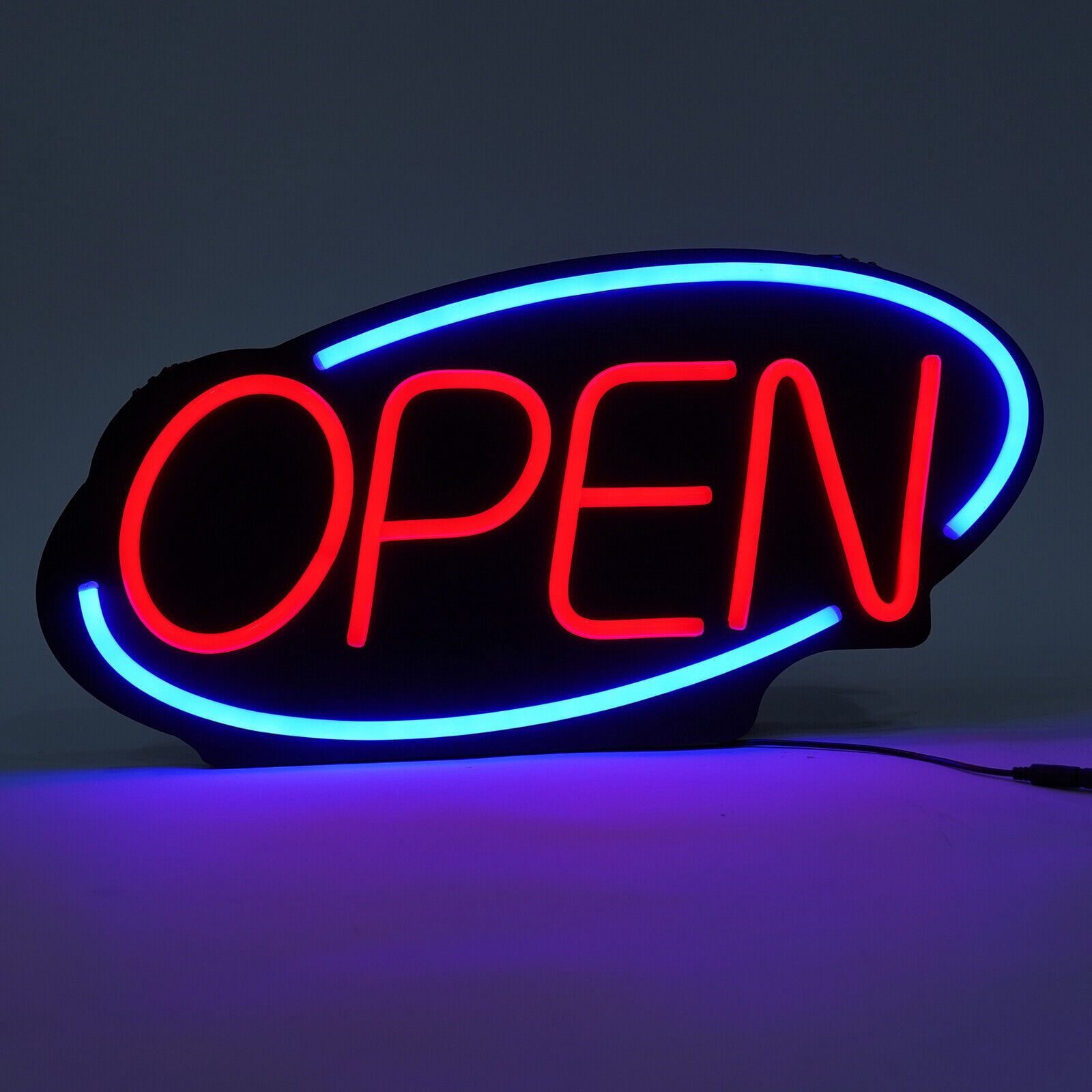 LED Open Sign Neon Light Bright for Restaurant Bar Pub Outside Wall Decor PVC