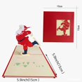 thumbnail image 1 of 1/2/5 uds 3D de Navidad de Santa Claus Pop tarjetas invitaciones a fiesta de boda tarjetas de felicitación niños tarjeta de regalo de tarjeta de agradecimiento tarjetas postales, 1 of 4