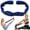 Blue, variant on Numbered Resistance Band for Glutes, Fitness Resistance Bands, 8-Section Elastic Training Bands for Yoga, Stretching, Pilates, Fitness