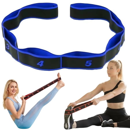 Numbered Resistance Band for Glutes, Fitness Resistance Bands, 8-Section Elastic Training Bands for Yoga, Stretching, Pilates, Fitness