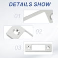 thumbnail image 3 of Deadbolt Strike Plate, Adjustable Door Strike Plate with Screws for Electronic Locks Home and Rental Security Silver, 3 of 6
