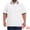 White, variant on DARING DIVA Men's Big Tall Contrast Color Short Sleeve Button Down Polo XL White