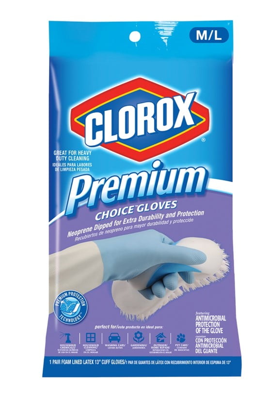 Clorox Premium Choice Gloves, Medium/Large