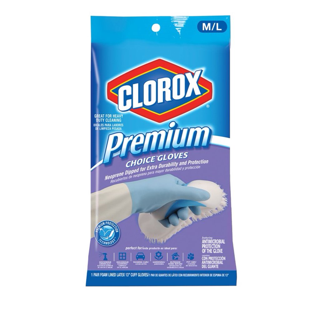 Clorox Premium Choice Gloves, Medium/Large