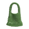 thumbnail image 6 of Woven Tote Bag 13x7.9 Inch Lightweight Cotton Rope Handbag Compact Hollow Woven Purse for Daily Beach Vacation Shopping Casual Use, 6 of 6