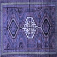 thumbnail image 1 of Ahgly Company Indoor Square Persian Blue Traditional Area Rugs, 4' Square, 1 of 4