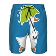 thumbnail image 3 of Goofa Goose Holding an Umbrella Printed Mens Swim Trunks Summer Quick Dry Short Beach Swimwear Bathing Suits-XX-Large, 3 of 9